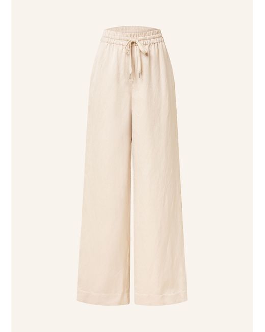 MARC AUREL Natural Marlenehose mit Leinen