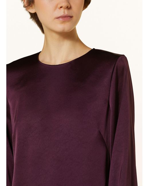 Luisa Cerano Purple Satinkleid