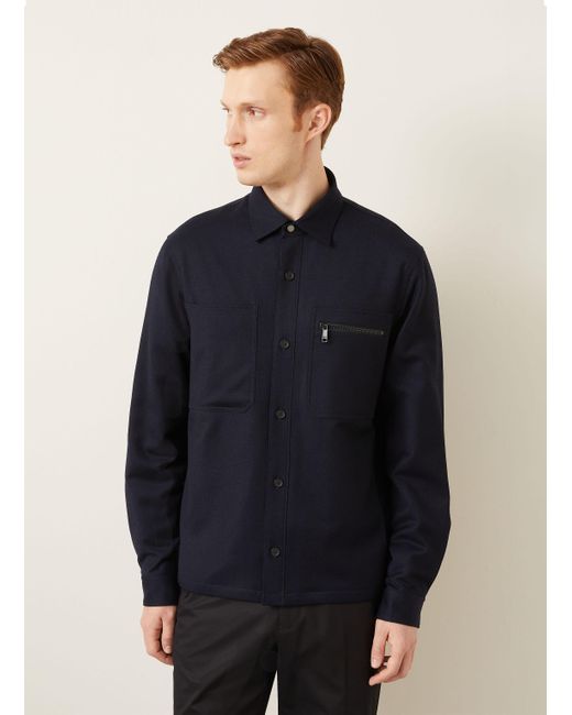 Zegna Overjacket in Blue für Herren