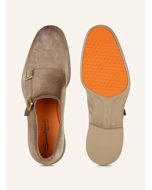 Santoni Double-Monks in Natural für Herren