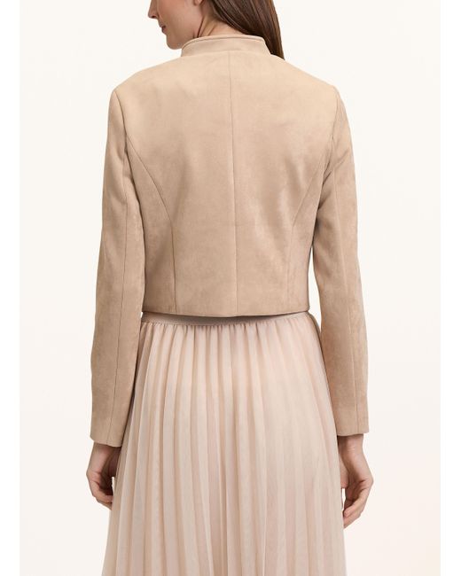 BETTY&CO Natural Cropped-Jacke in Lederoptik