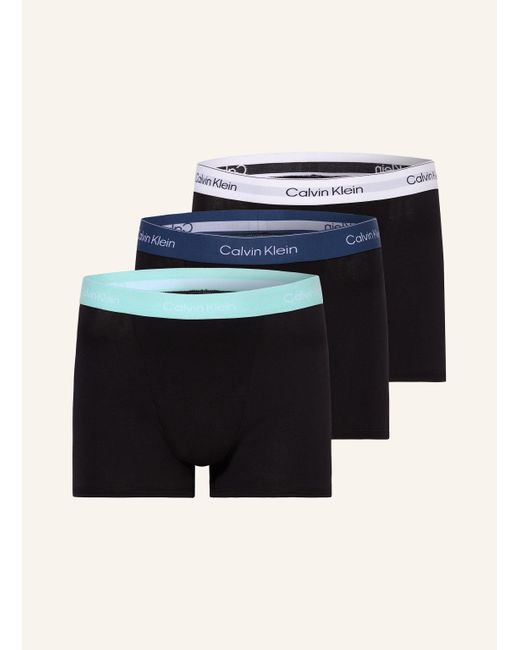 Calvin Klein 3er-Pack Boxershorts ICON COTTON Relaxed Fit in Blue für Herren