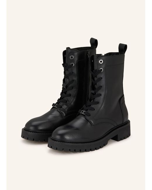 Marc O' Polo Black Schnürstiefel PHIA 15A