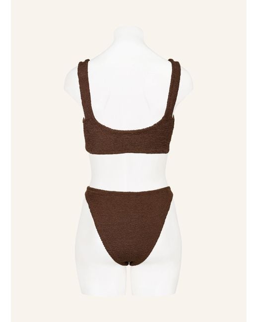 Hunza G Brown Bralette-Bikini JUNO