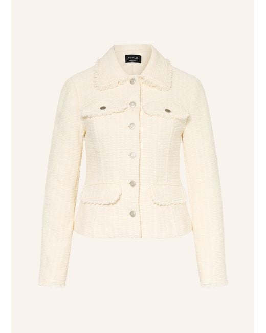 Whistles Natural Bouclé-Jacke LUCIE