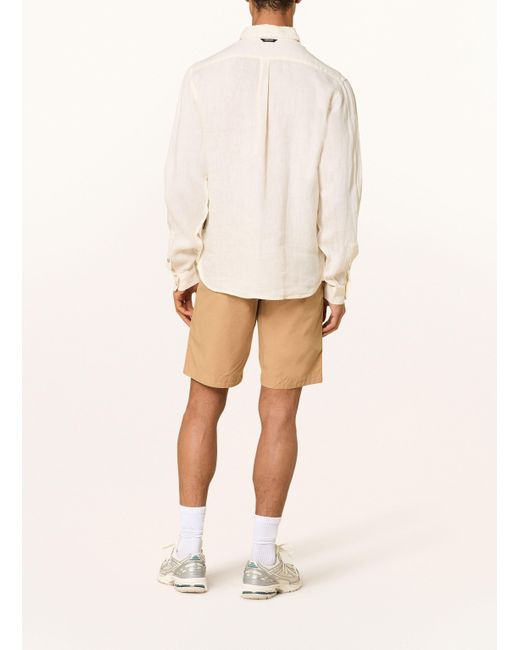 Napapijri Leinenhemd G-LINEN LS Regular Fit in Natural für Herren