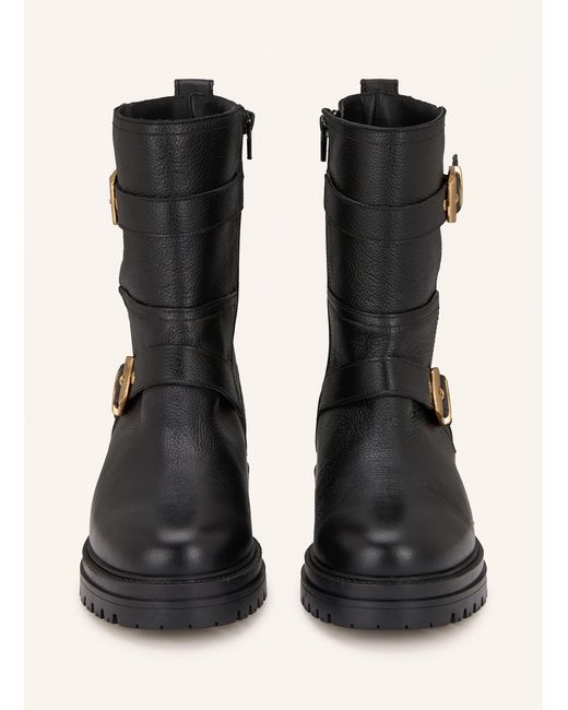 Pertini Black Biker Boots