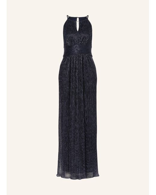 Swing Blue Abendkleid mit Glitzergarn