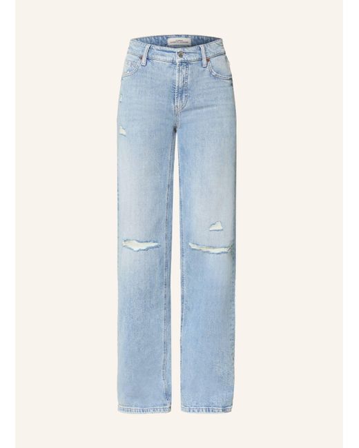 Cambio Blue Wide Leg Jeans AIMEE