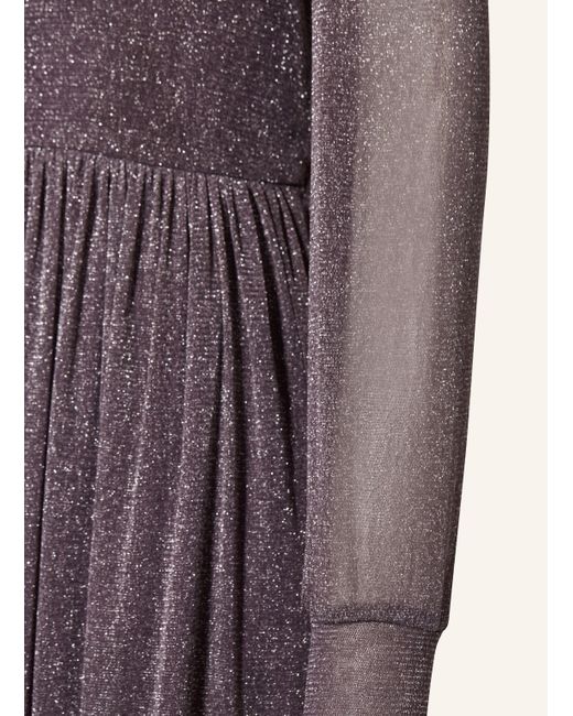 s.Oliver RED Purple Kleid mit Glanzgarn