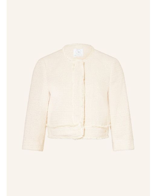 BETTY&CO Natural Kastenjacke aus Bouclé mit 3/4-Arm