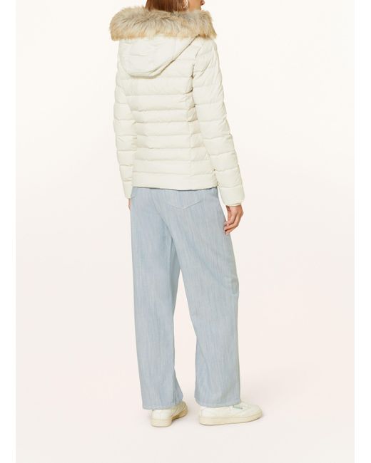 Tommy Hilfiger Natural Daunenjacke mit abnehmbarem Kunstfell
