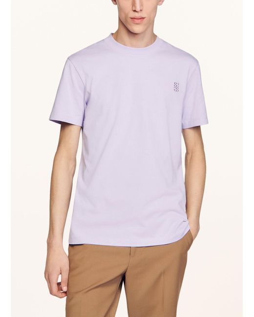 Sandro T-Shirt in Purple für Herren