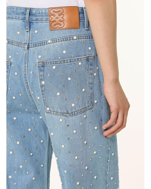 Sandro Blue Jeans mit Schmucksteinen