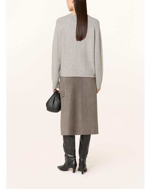 MARC AUREL Gray Pullover im Materialmix
