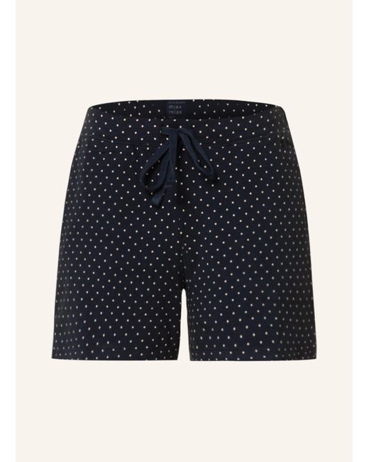 Schiesser Blue Schlafshorts MIX+RELAX