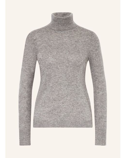 DARLING HARBOUR Gray Rollkragenpullover aus Cashmere
