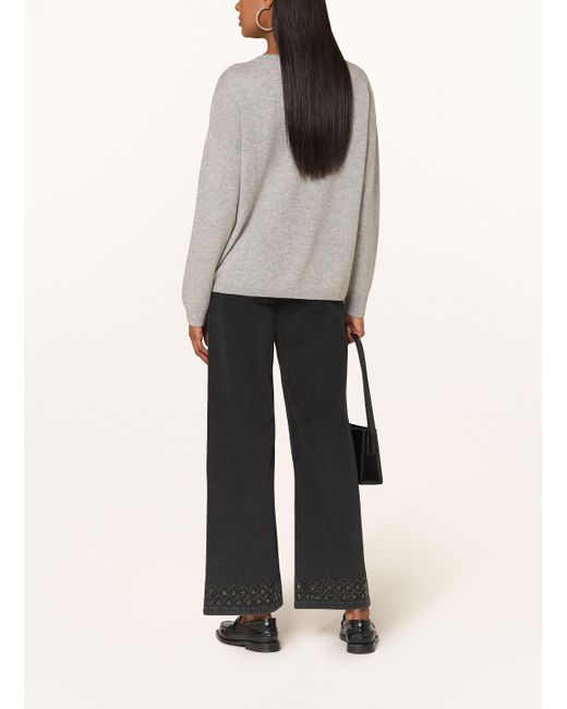 Joseph Ribkoff Gray Pullover mit Glitzergarn