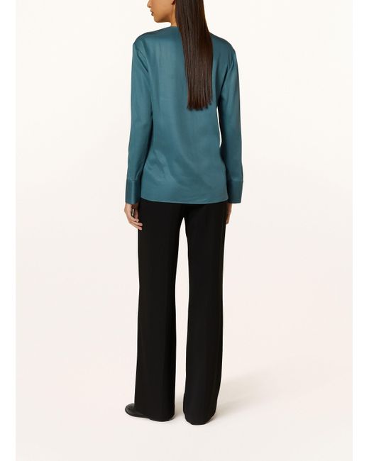 Calvin Klein Blue Blusenshirt aus Satin