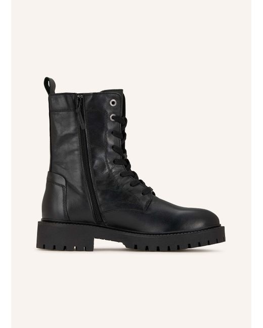 Marc O' Polo Black Schnürstiefel PHIA 15A