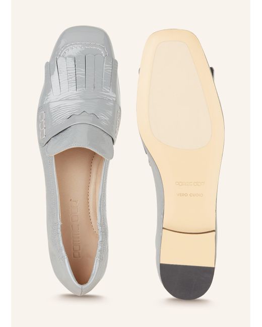 Pomme D'or Gray Penny-Loafer ANGIE