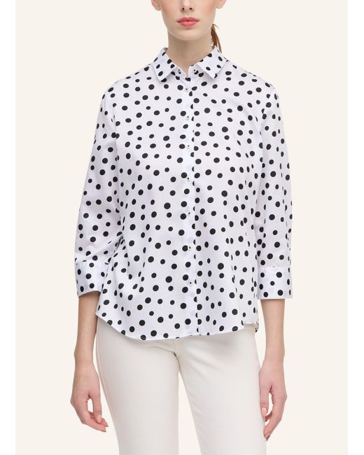 Eterna White Bluse REGULAR FIT