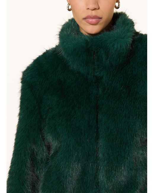 Marc Cain Green Kunstfell-Jacke