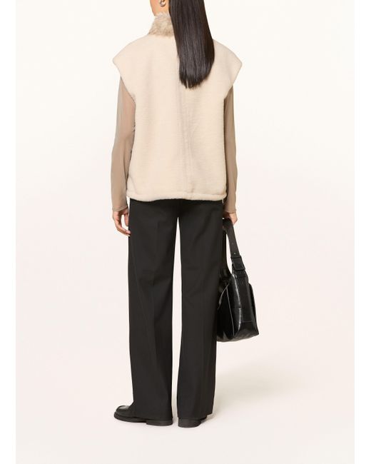 Marc Cain Natural Kunstfell-Weste