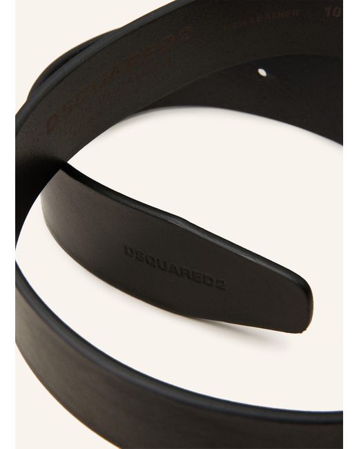 DSquared² Ledergürtel in Black für Herren