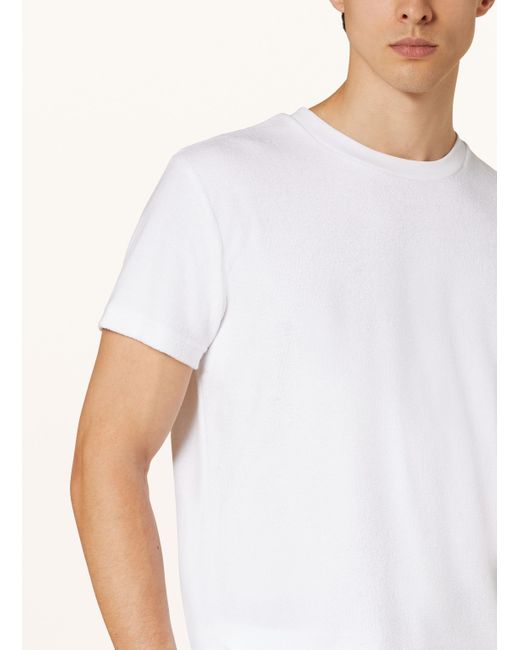 Calvin Klein T-Shirt aus Frottee in Natural für Herren