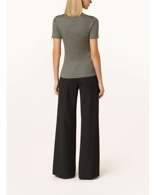 DARLING HARBOUR Gray Strickshirt mit Glitzergarn