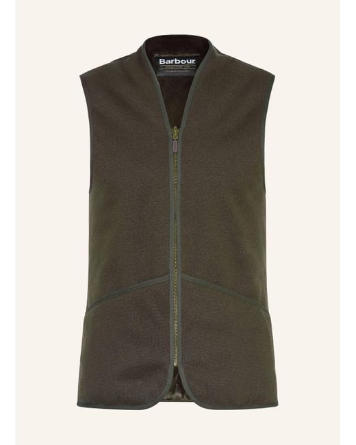 Barbour Weste WARM PILE in Green für Herren