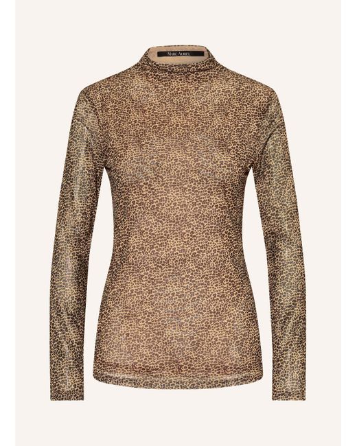 MARC AUREL Brown Longsleeve aus Mesh