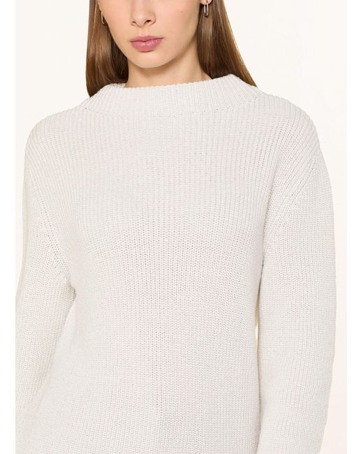 Monari Natural Pullover mit Glitzergarn