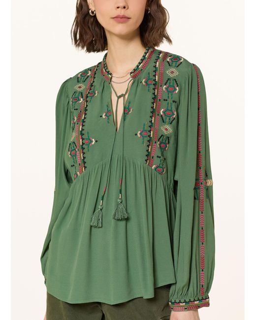 Ba&sh Green Blusenshirt TILT