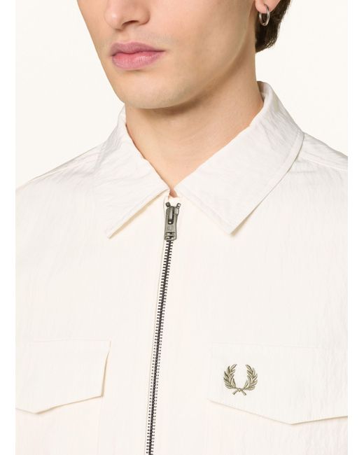 Fred Perry Overjacket in Natural für Herren