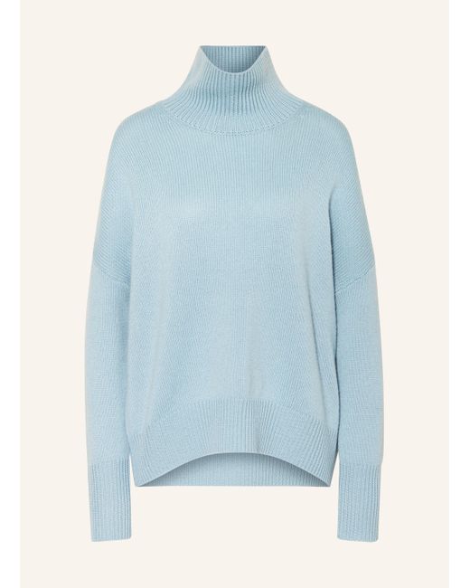 Lisa Yang Blue Cashmere-Pullover HEIDI
