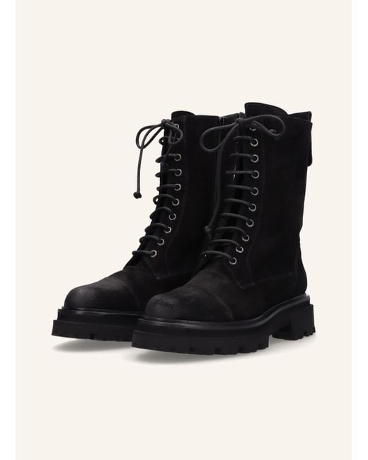Thea Mika Black Schnürstiefel