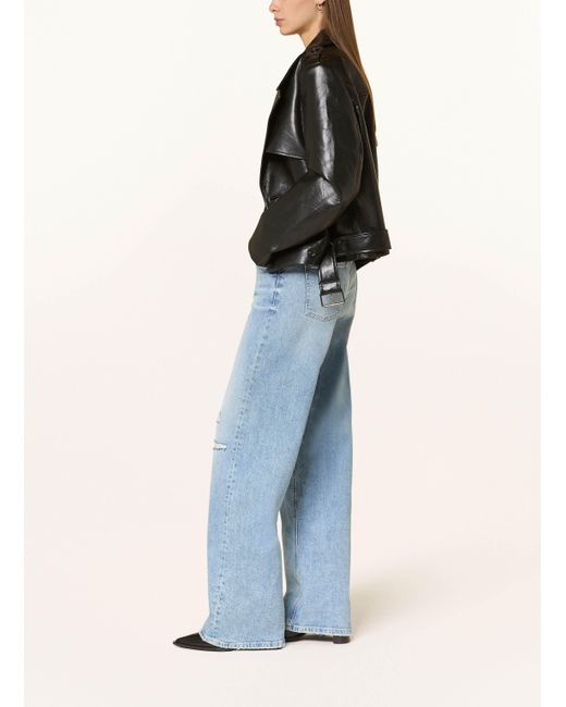 Cambio Blue Wide Leg Jeans AIMEE