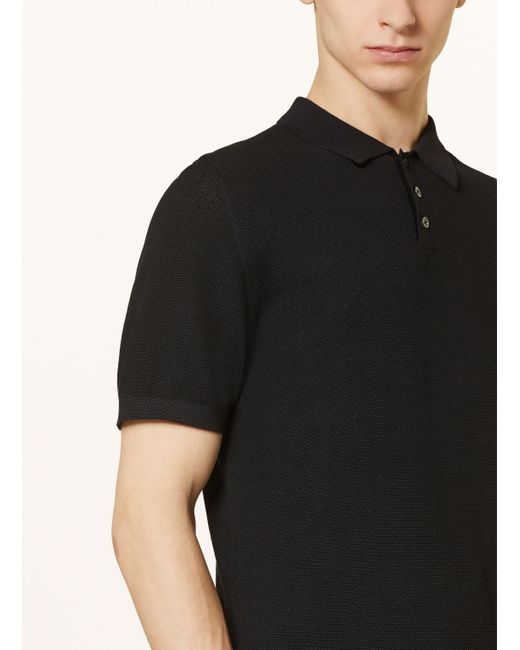 Drykorn Piqué-Poloshirt TRITON in Black für Herren