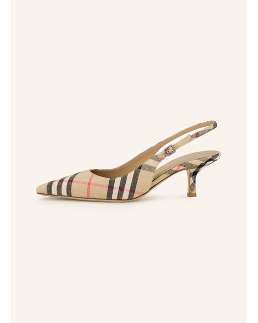 Burberry Natural Slingpumps