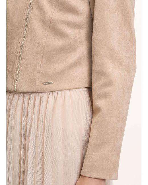 BETTY&CO Natural Cropped-Jacke in Lederoptik