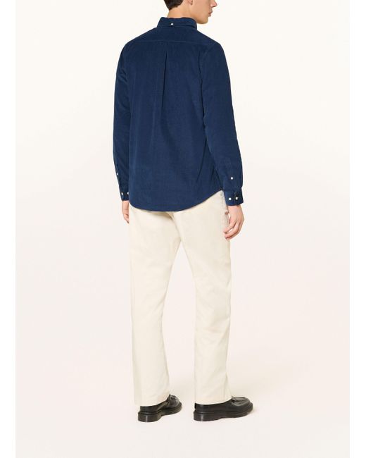 Barbour Cordhemd RAMSEY Tailored Fit in Blue für Herren