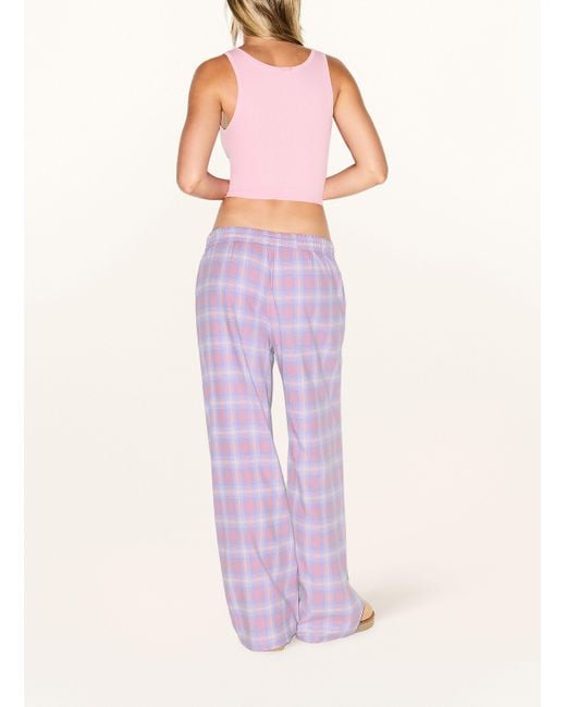 Skims Purple Schlafhose FLANNEL aus Flanell
