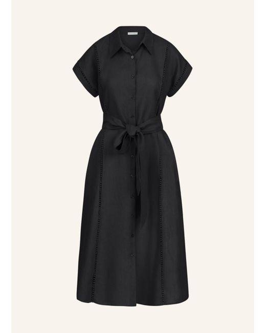 MINT & MIA Black Langes Leinen Kleid