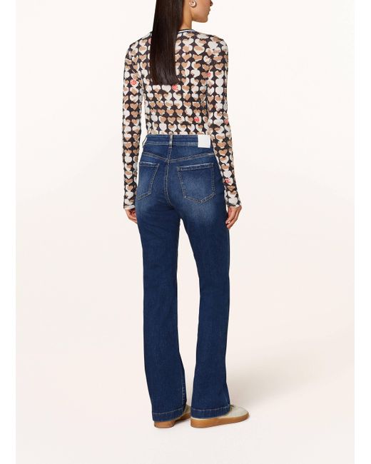 Marc Cain Blue Bootcut Jeans FARO