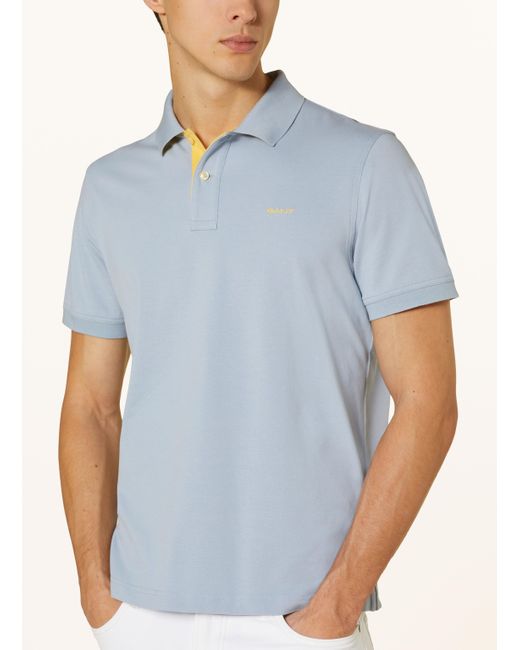 Gant Piqué-Poloshirt in Blue für Herren