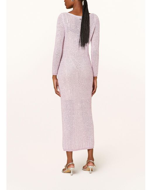 Marc Cain Pink Strickkleid mit Pailletten