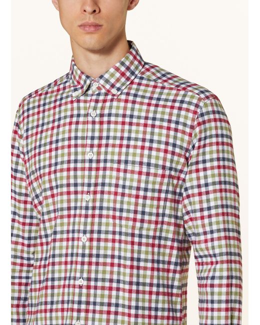STROKESMAN'S Hemd Regular Fit in Red für Herren