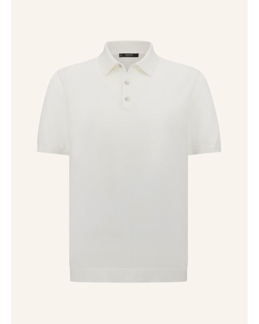Boggi Strick-Poloshirt in White für Herren